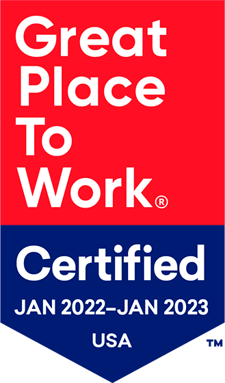 Great Place to Work. Certified January 2022 to January 2023 